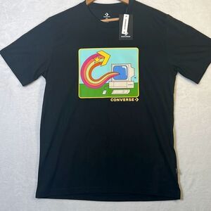 Converse computer rainbow graphics standard fit T-shirt NWT- Men Medium‎